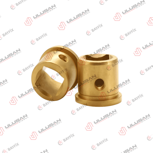 Латунная четырёхгранная втулка рейки