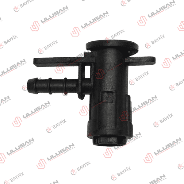 Пластиковый обратный фитинг пьезо-форсунки Bosch (L-образный)